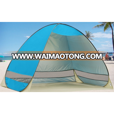 Automatic pop up beach sun shelter tent